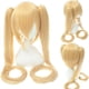 thumbnail image 1 of Peluca para cosplay, rubia, larga, con flequillo, 120 cm, 1 of 1
