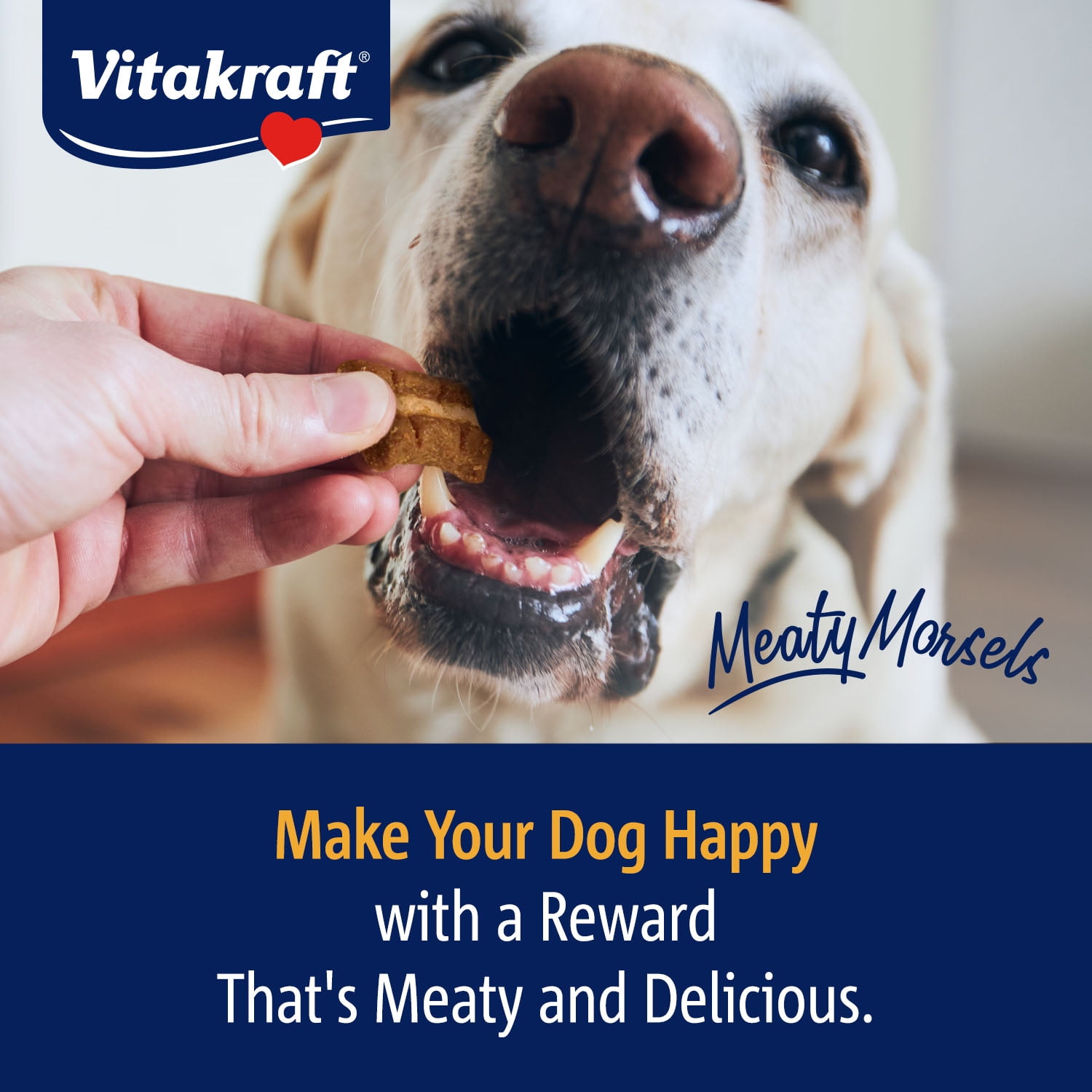 (4 pack) Vitakraft Meaty Morsels: Chicken & Beef with Carrots, Soft Dog Treats, 4.2 oz
