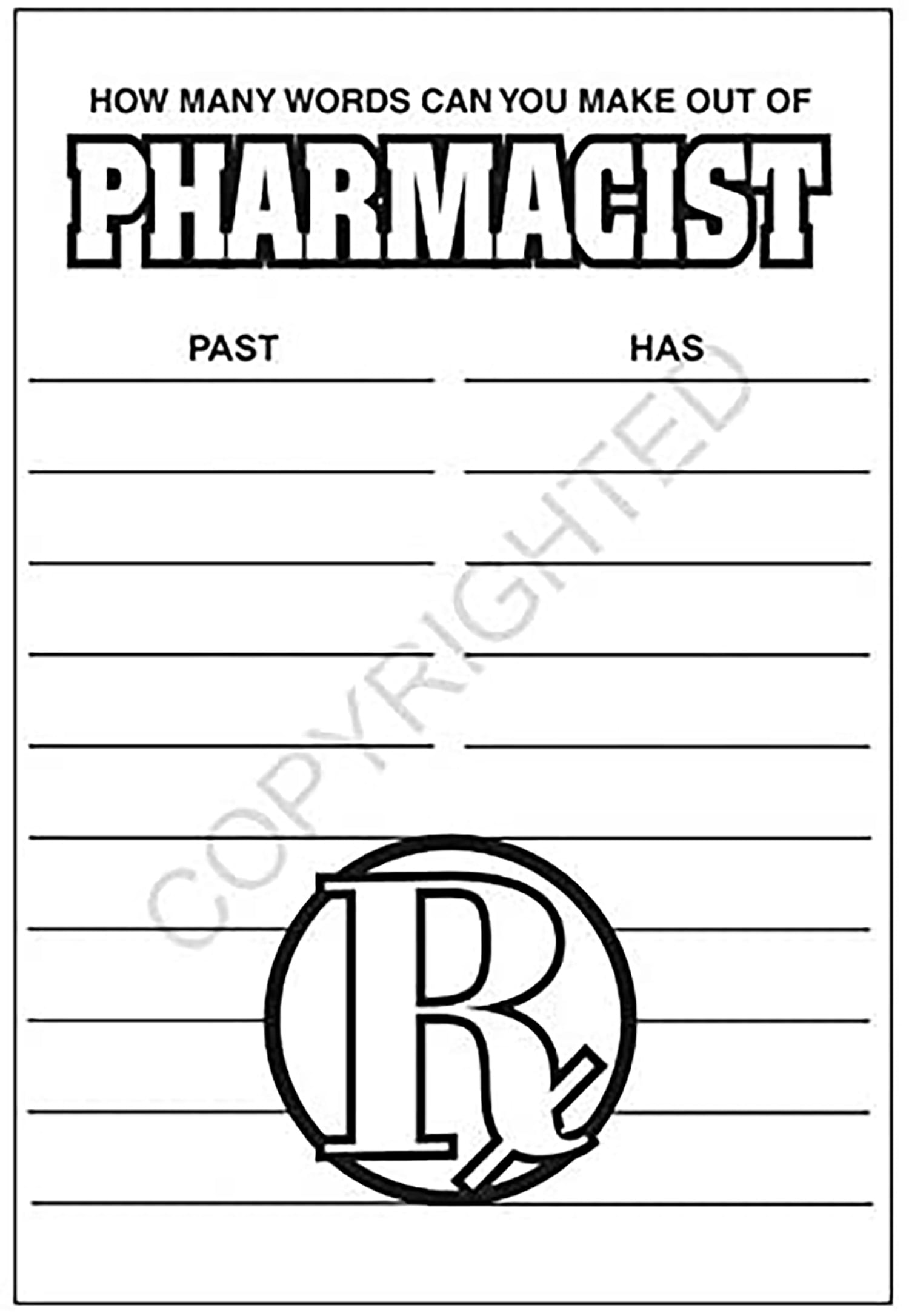 ZoCo: 25 Pack - A Trip to The Pharmacy Kid's Educational Coloring & Activity Books