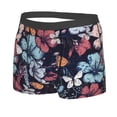 thumbnail image 2 of Wukai Flowers ad Butterflies Print Men’s Underwear Breathable Boxer Briefs,&nbsp;Moisture Wicking & Breathable-Large, 2 of 7