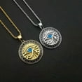 thumbnail image 4 of Eye of Horus Blue Evil Eyes Necklace,Eye of Horus Chain Necklace Women Men Punk Amulet,Ancient Egypt Mythology Style, 4 of 5