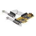 thumbnail image 4 of StarTech.com 8-Port PCI Express RS232 Serial Adapter Card, PCIe RS232 Serial Card, 16C1050 UART, Low Profile Serial DB9 Controller/Expansion Card, 15kV ESD Protection, Windows/Linux - Full Profile Bracket Incl - Serial adapter - PCIe low profile - RS-232 x 8 - yellow - TAA Compliant, 4 of 11