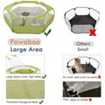 thumbnail image 3 of Pawaboo Small Animals Playpen, Waterproof Small Pet Cage Tent with Zippered Cover, Portable Outdoor Yard Fence with 3 Metal Rod for Kitten/Puppy/Guinea Pig/Rabbits/Hamster/Chinchillas, Green, 3 of 8