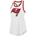thumbnail image 2 of Women's G-III 4Her by Carl Banks White Tampa Bay Buccaneers Tater Tank Top, 2 of 3