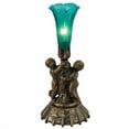 thumbnail image 6 of Meyda 12454 12 in. Pink & Blue Cherub Pond Lily Mini Lamp, Pink & Blue, 6 of 7