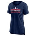 thumbnail image 2 of Women's Navy Chicago White Sox Power Swing Tri-Blend T-Shirt, 2 of 3
