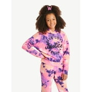 Justice Girls Everyday Faves Fleece Hoodie Sweatshirt, Sizes 5-18 & Plus
