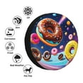 thumbnail image 4 of Naloa Space Colorful Donut PVC Leather Spare Tire Wheel Cover for Car Truck SUV Camper Trailer Universal Fit many size17 inch, 4 of 6