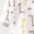 thumbnail image 7 of Baby Boy 2‑Piece Quilted Kimono Wrap Pajama Set with Cartoon Print,Newborn Sleepwear 0-3 Months, 7 of 7