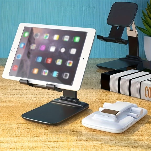 The best-selling lazy retractable phone holderCell Phone Stand for Desk , Angle Height Adjustable, Fully Foldable,Portable,Metal Weighted for Base,Compatible with All Mobile Phones
