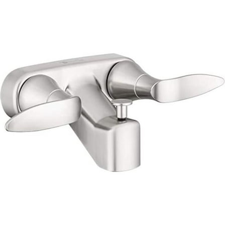 RV Tub & Shower Faucet Valve Diverter with Winged Levers - Brushed Satin Nickel