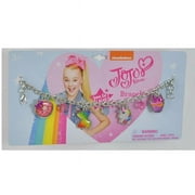 JoJo Siwa - 7 Charm Bracelet with 2mm Metal Charms  Jelly Faceted Beads