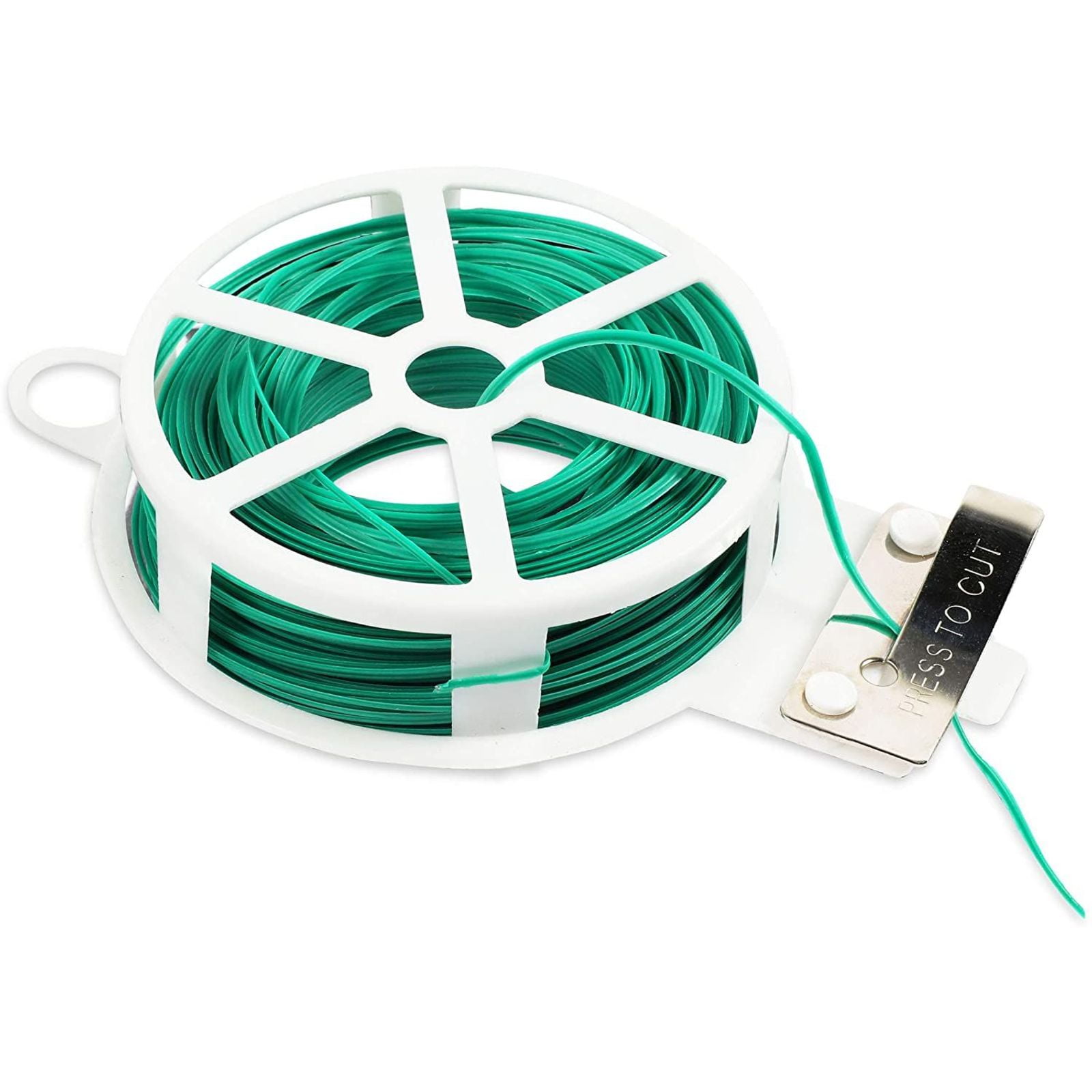 3 Rolls Plant Twist Tie Green Coated Metal Wire With Cutter 246 FT Each for sale online 