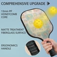 thumbnail image 2 of Pickleball Paddles Set,Pioneer Flower Floral Print Pattern Fiberglass Surface Pickleball Racket Set with 2 Indoor Outdoor Pickleball Balls and Pickleball Bag,Pickle-ball Equipment, 2 of 6