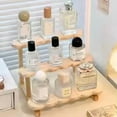 thumbnail image 3 of 3 Tier Display Riser Stand Wooden Shelf for Perfume Organizer Perfume Display Shelf Figure Display Case Storage Rack, 3 of 6