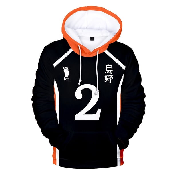 ¡¡¡Anime Haikyuu!!! Cosplay sudadera voleibol figura uniforme adulto Casual manga larga 3D jerseys Anime Japónsugawara koushi5XL Deng Xun unisex