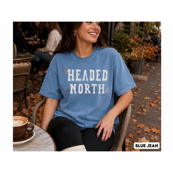 Unisex Headed North Tee, Comfort Colors Sad Bug Shirt, Indie Folk Concert T-Shirt, Distressed Varsity Graphic Tee, Vintage Summer Shirt, Vermont T-Shirt
