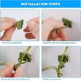 thumbnail image 4 of 100 clips de soporte para plantas trepadoras, clips autoadhesivos para plantas, clip de fijación de pared de vid verde, fijador de pared, clip de gancho de soporte para plantas, clip de estaca, decora, 4 of 5