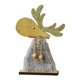 thumbnail image 4 of Adornos navideños de madera, figura rústica de alce para tienda, hogar en invierno. Gris S, 4 of 9