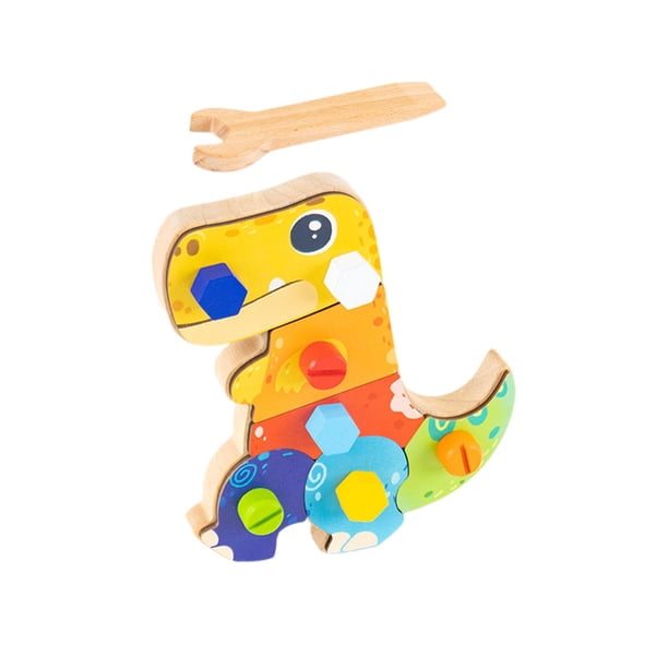 Juego de destornilladores de dinosaurio para desarrollar habilidades motoras finas, tuercas y tornillos educativos para Estilo A