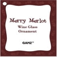 thumbnail image 2 of Ganz Merry Merlot Wine Glass Ornament, 2 of 6