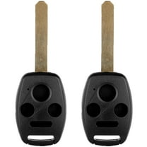cciyu X 2 Flip Key Fob with Key Blade (CASE) 4 buttons Replacement for 06-15 for Honda for Civic for CR-V for Accord for Pilot for Insight for Crosstour for Odyssey for CR-Z Series with KR55WK49308