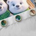thumbnail image 4 of Homewish Kawaii White Bear Black Out Curtains, Winter Xman Snowman Curtains Pack of 2 (42x63 Each), Cute Cartoon Animal Bedroom Curtains, Curtains and Drapes Decor, 4 of 6