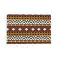 thumbnail image 7 of DouZhe Polyester Placemats Set of 4, Retro Southwestern Ethnic Tribal Brown Pattern Heat Resistant Place Mats for Dining Table, 12" x 18", 7 of 7