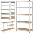 thumbnail image 3 of Yaheetech 5 Tiers Adjustable Metal Storage Shelving Heavy Duty Boltless Display Stand, Silver, 3 of 7