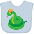 thumbnail image 3 of Inktastic Cute Snake Boys or Girls Baby Bib, 3 of 4