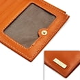 thumbnail image 5 of Portafolios de piel auténtica ANDOILT con bloqueo RFID tarjetero Cierre para teléfono celular café Y negro Una talla vintage, 5 of 5