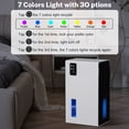 thumbnail image 7 of EGEH Dehumidifier for Home, 95 oz Water Tank, 800 sq.ft Auto Shut off Small Dehumidifiers for Bathroom Bedroom with 7 Colors LED Light (White), 7 of 7