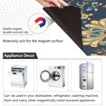 thumbnail image 4 of Yayeee Magnetic Dishwasher Cover for The Front Decoration Home Kitchen Machine Sticker Protector, Navy Blue Peacock Pattern, 4 of 6