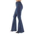 thumbnail image 2 of Fashion2Love Women's Plus Size Bell Bottom High Waist Flared Bootleg Jeans, 2 of 9