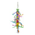 thumbnail image 1 of Parrot Block Toy Cylindrical Bell Funny Sisal Parrot Toy Cotton Rope Bird Toy, 1 of 10