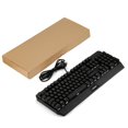 thumbnail image 2 of LESHP Long Life Wired USB Monochrome Red LED Backlight Luminescent Multimedia Mechanical Game Keyboard For Gaming Office, 2 of 12