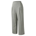 thumbnail image 5 of pxiakgy pants for women womens casual solid pants elastic waist comfy trousers with pockets women's pants grey + 3xl, 5 of 6