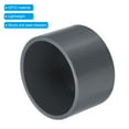 thumbnail image 4 of Uxcell 1-1/2" Pipe End Cap Fitting, 10 Pack Furniture Grade Plug Coupling Grey, 4 of 6