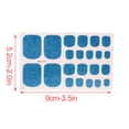 thumbnail image 3 of Qarigey 1 Juego de tiras de uñas de calle de colores, limas para uñas de los pies, autoadhesivas brillantes, impermeables, suministros universales para Type3 NO3 Qarigey CE011427-14, 3 of 6