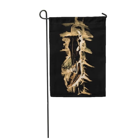 KDAGR Watercolor Bull Cow Skull Broken Horn Jaw Boar Garden Flag Decorative Flag House Banner 12x18 inch