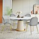 thumbnail image 4 of Set de 2 Sillas de Comedor Modernas Costway Terciopelo Gris 47,5 x 54,5 x 86,5 cm, 4 of 10