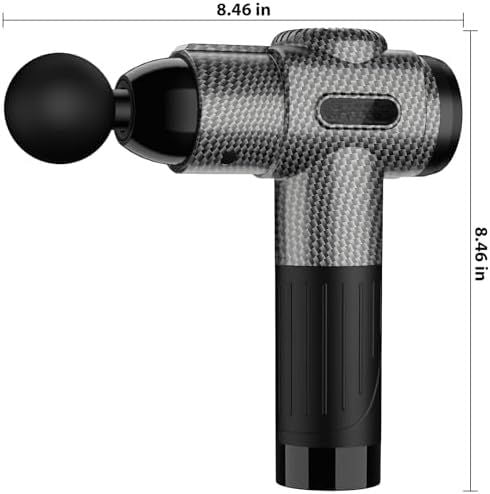 Massage Gun, Deep Tissue Back Massage for Athletes for Pain Relief, Percussion Massager with 10 Massages Heads & Silent Brushless Motor, Valentines Day Gifts for Him Her, Carbon