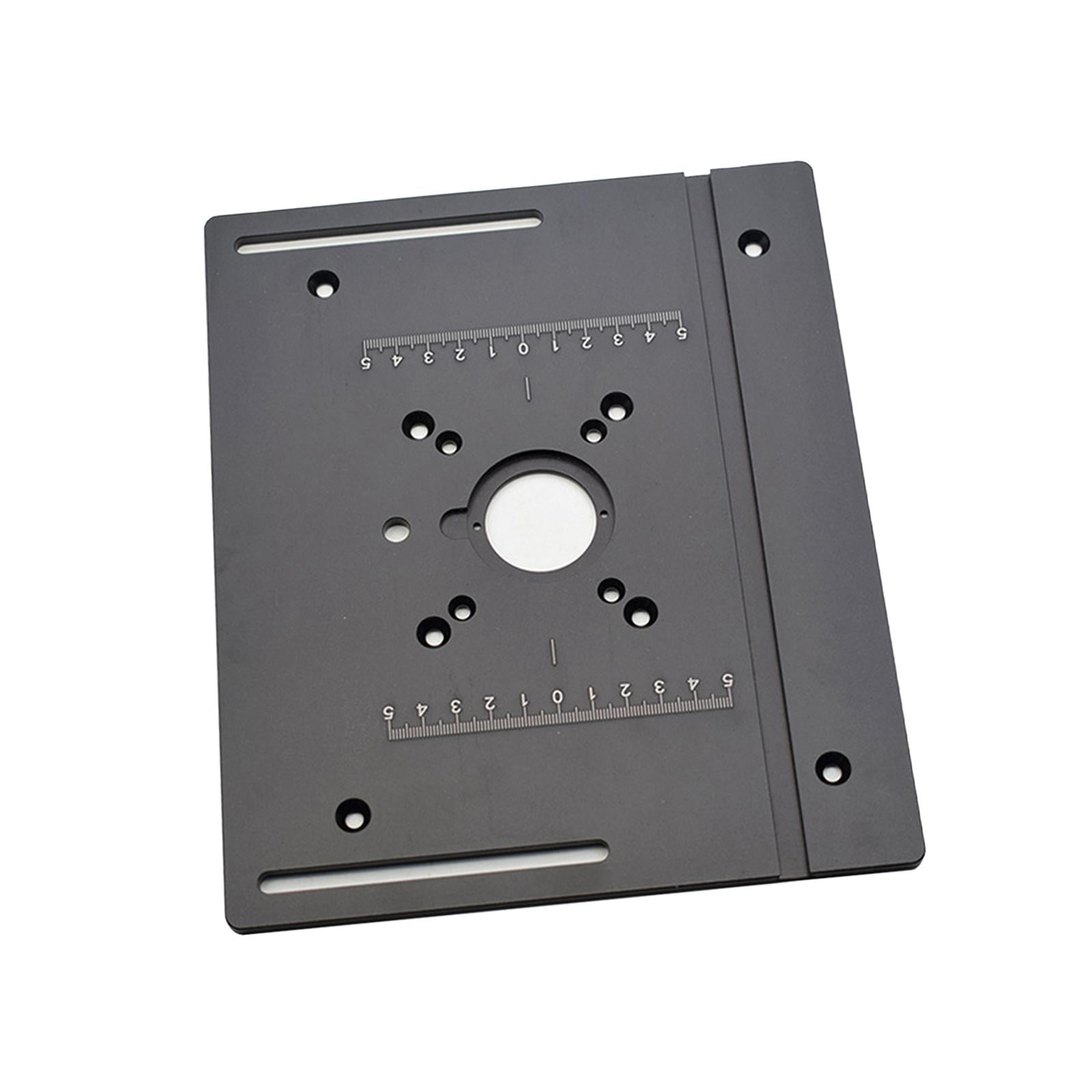 Router Table Insert Plate Wood Router Plate Auxiliary Tool Benches Multifunction Aluminum Router Insert Plate for Milling Engraving A Plate