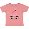 thumbnail image 3 of Inktastic Gramma Loves Me Girl Flamingo Girls Baby T-Shirt, 3 of 5