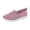 Pink, variant on CQONEPT Women's Low Wedge Closed Round Toe Dressy Summer Casual Loafer Slip On Arch Support Walking Office Work Dress Shoes Blue 38