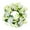 White, variant on Artificial Hydrangea Candle Rings Wreaths 3.5 inch Center Eucalyptus Leaves Wreaths Small Boho Wreath Pillar Candle Holder for Easter Wedding Home Door Tabletop Decoration, 1Pc(White,3.5x3.5")