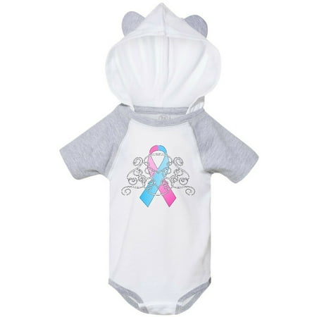 

Inktastic Pink and Blue ribbon- infant loss infertility miscarriage Gift Baby Boy or Baby Girl Bodysuit