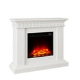 thumbnail image 4 of FESTIVO 46.5" Wide Electric Freestanding Fireplace w/ Realistic LED Flames - White, 4 of 6