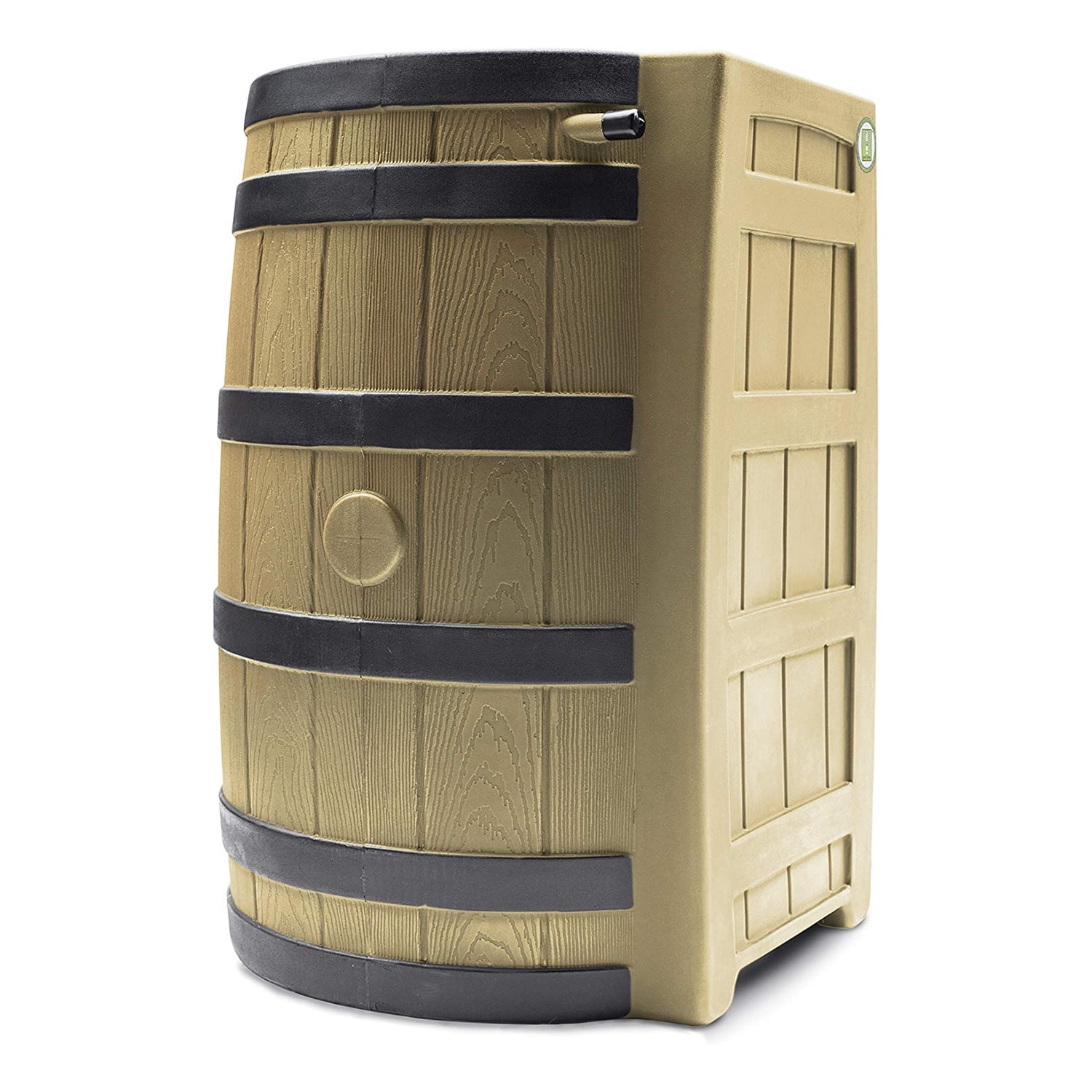 Good Ideas 50 Gallon Rain Wizard Darkened Rib Rain Barrel
