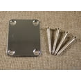 thumbnail image 1 of Universa Guitar Neck Plate For Fender Telecaster Stratocaster w/Screws- CHROME (C29), 1 of 4